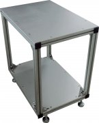 Table on casters for the TS-4050PE transfer press 