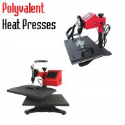 Polyvalent heat presses